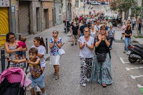 Protest Against The Sexism Murder Of A Woman In Barcelona