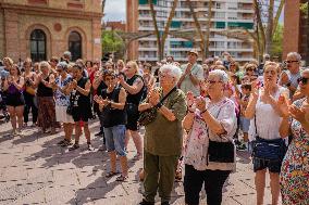 Protest Against The Sexism Murder Of A Woman In Barcelona