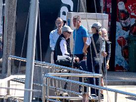 King Juan Carlos I and Infanta Elena sail aboard 'Bribón' and 'Titia
