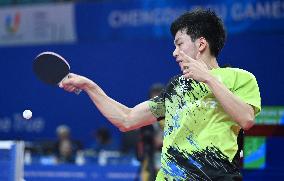 (Chengdu Universiade)CHINA-CHENGDU-WORLD UNIVERSITY GAMES-TABLE TENNIS (CN)