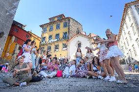 Young Pilgrims Begin To Arrive In Portugal - Porto
