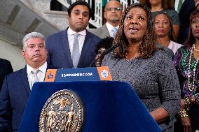 New York Governor Hochul And NYC Mayor Adams Make A Gun Violence Announcement