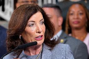 New York Governor Hochul And NYC Mayor Adams Make A Gun Violence Announcement