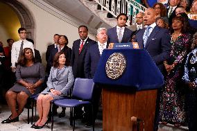 New York Governor Hochul And NYC Mayor Adams Make A Gun Violence Announcement