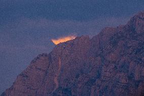 Sturgeon Full Super Moon Rises In Italy