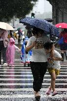 Heavy rain in China