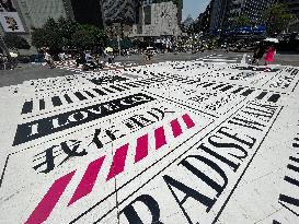 Giant Newspaper in Chongqing, China