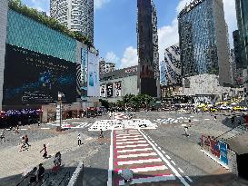 Giant Newspaper in Chongqing, China