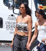 Padma Lakshmi Out With Daughter - NYC