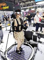 Visitors Experience VR Game at ChinaJoy2023 in Shanghai, China