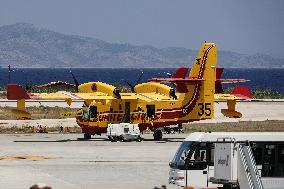 Sécurité Civile Of France Canadair CL-415 SuperScooper In Rhodes Island Greece