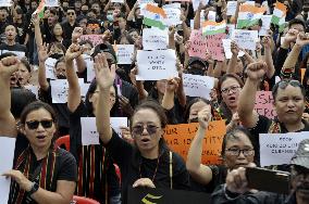Manipur Violence Protest In Bangalore