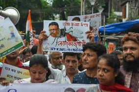 Protest Against Dengue Outbreak In Kolkata.