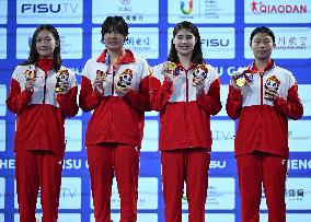 (Chengdu Universiade)CHINA-CHENGDU-WORLD UNIVERSITY GAMES-SWIMMING(CN)