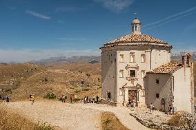 General View Of The Rocca Di Calascio Fortress