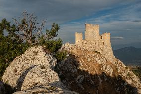 General View Of The Rocca Di Calascio Fortress