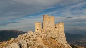 General View Of The Rocca Di Calascio Fortress