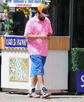 Adam Sandler Takes A Walk - NYC