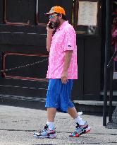 Adam Sandler Takes A Walk - NYC