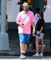 Adam Sandler Takes A Walk - NYC