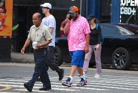 Adam Sandler Takes A Walk - NYC