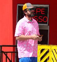 Adam Sandler Takes A Walk - NYC