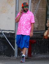 Adam Sandler Takes A Walk - NYC