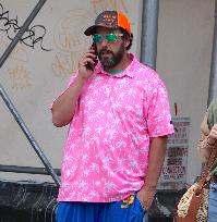 Adam Sandler Takes A Walk - NYC