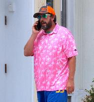 Adam Sandler Takes A Walk - NYC