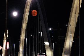 Sturgeon Supermoon Rises Over DC