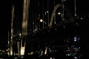 Sturgeon Supermoon Rises Over DC