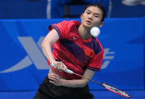 (Chengdu Universiade)CHINA-CHENGDU-WORLD UNIVERSITY GAMES-BADMINTON(CN)