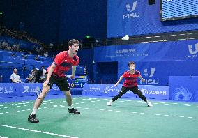 (Chengdu Universiade)CHINA-CHENGDU-WORLD UNIVERSITY GAMES-BADMINTON(CN)