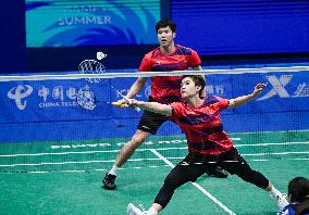 (Chengdu Universiade)CHINA-CHENGDU-WORLD UNIVERSITY GAMES-BADMINTON(CN)