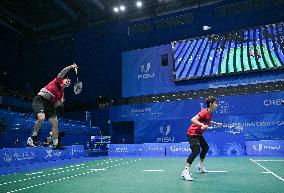 (Chengdu Universiade)CHINA-CHENGDU-WORLD UNIVERSITY GAMES-BADMINTON(CN)