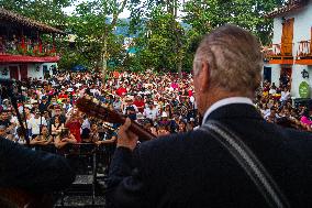 Local Artists Perform During Medellin 'Feria de las Flores'