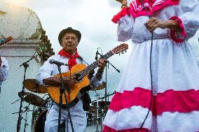 Local Artists Perform During Medellin 'Feria de las Flores'