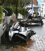 Powerful typhoon approaches Japan's Okinawa