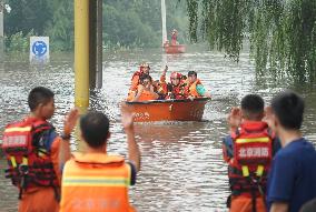 CHINA-BEIJING-FANGSHAN-RAINSTORM AND FLOOD-EVACUATION (CN)