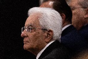 Sergio Mattarella Official Meeting At The Polo Del '900