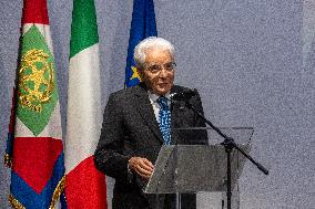 Sergio Mattarella Official Meeting At The Polo Del '900