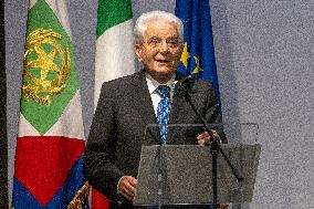 Sergio Mattarella Official Meeting At The Polo Del '900