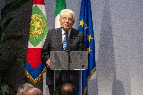 Sergio Mattarella Official Meeting At The Polo Del '900