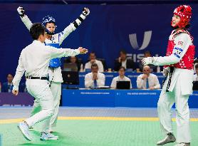 (Chengdu Universiade)CHINA-CHENGDU-WORLD UNIVERSITY GAMES-TAEKWONDO (CN)