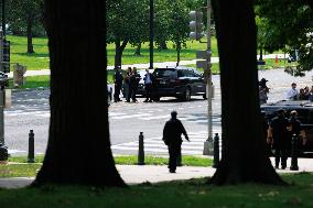 Police Respond To Active Shooter Report On Capitol Hill