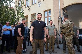 Zelensky Visits Zakarpattia Oblast