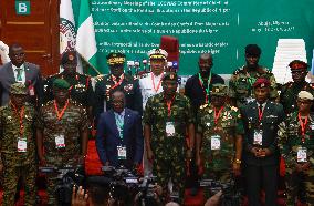 Ecowas Chief Of Defence Staffs Are Seen During A Group Picture Session At The Defence Hq In Abuja