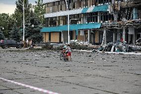 Aftermath of Russian attack on Izmail