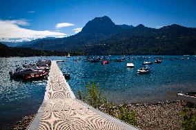 The Serre-Poncon Lake Is Almost Full After Last Year's Drought - France