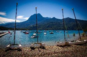 The Serre-Poncon Lake Is Almost Full After Last Year's Drought - France